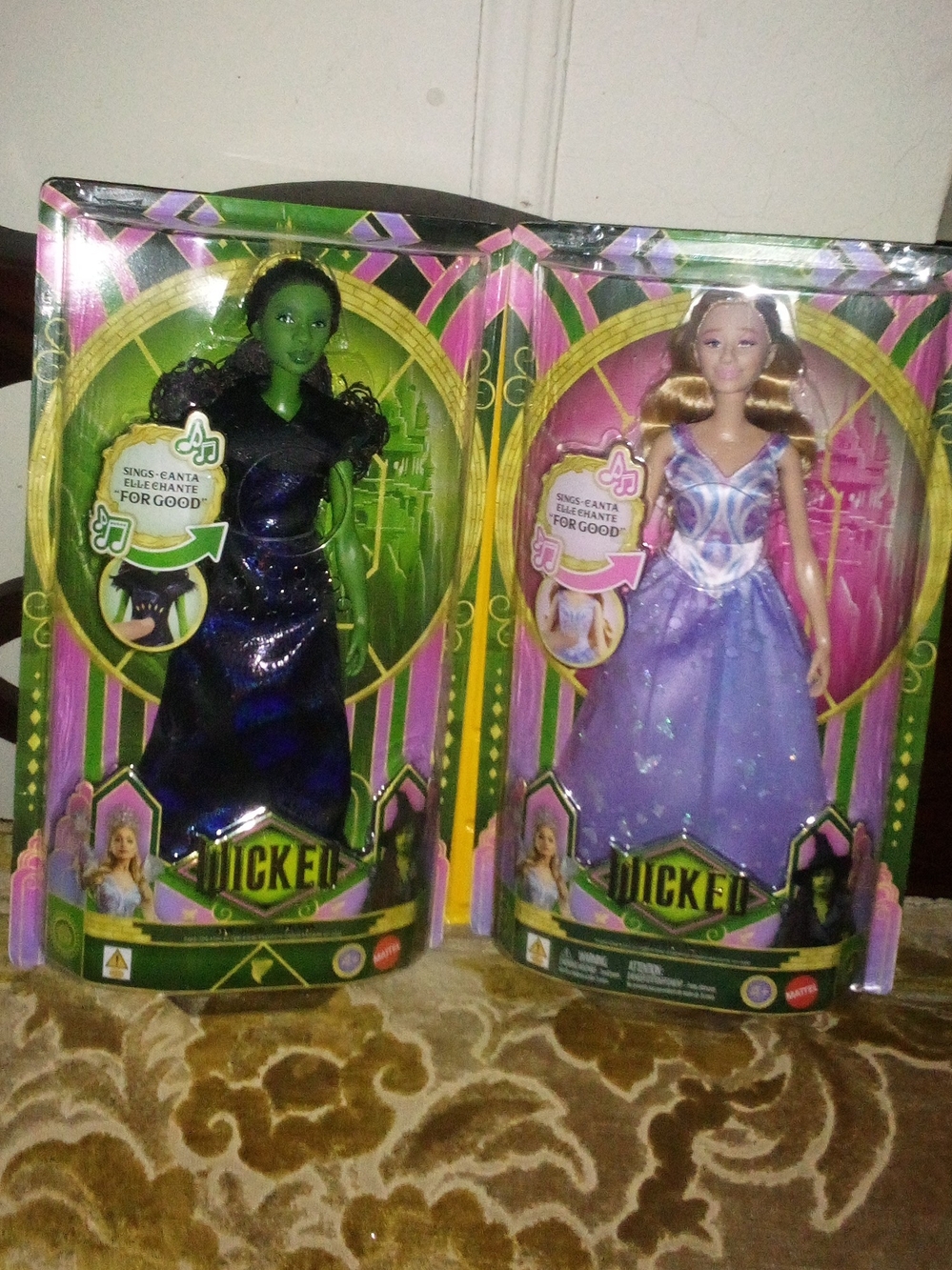Wicked "For Good" Part 2 Singing Elphaba Glinda Mattel Barbie Doll Wizard of Oz